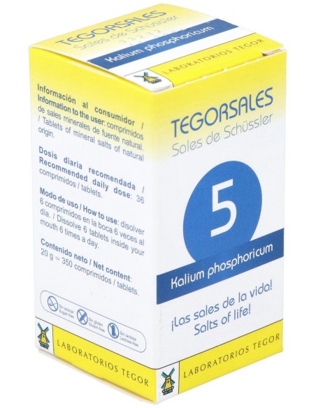 Tegorsal Nº 5 (20 G) Comprimidos de Tegor