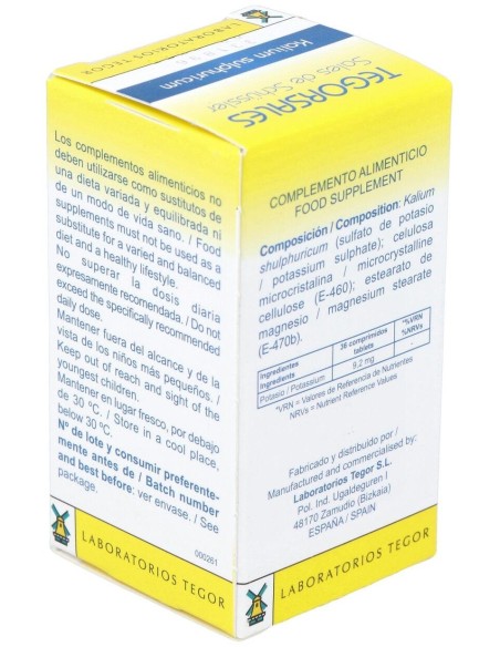 Tegorsal Nº 6 (20 G) Comprimidos de Tegor