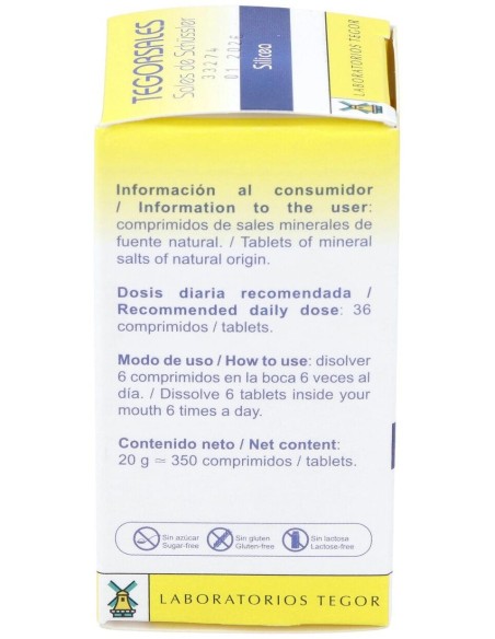 Tegorsal Nº 11 (20 G) Comprimidos de Tegor