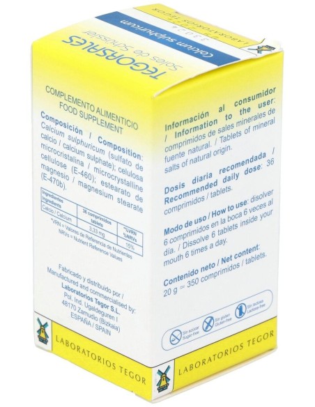 Tegorsal Nº 12 (20 G) Comprimidos de Tegor