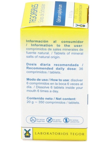 Tegorsal Nº 12 (20 G) Comprimidos de Tegor