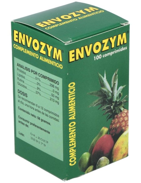 Envozym  Complemento Alimenticio  100 Comp. de Goresi-Pharma