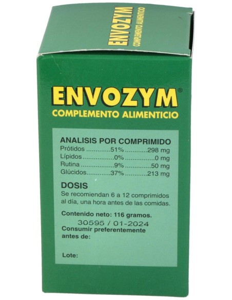 Envozym  Complemento Alimenticio  200 Comp. de Goresi-Pharma