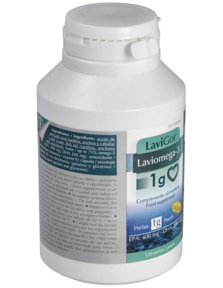 Laviomega 3 1Gr. 120Perlas de Lavigor