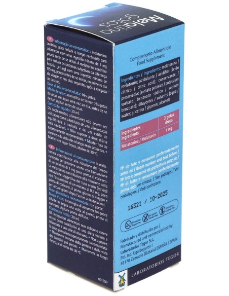 Melatina (Meladormo) 30Ml. de Tegor