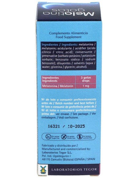 melatina gotas 30 ml.