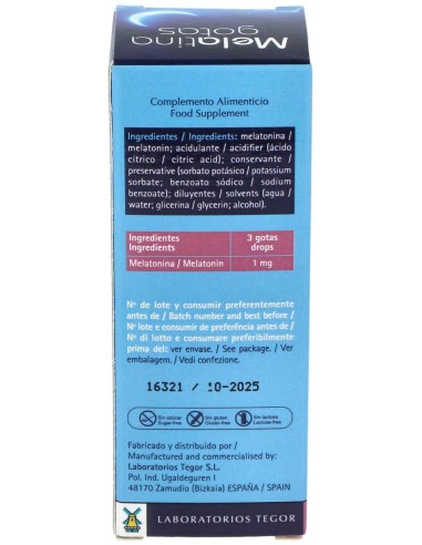 melatina gotas 30 ml.