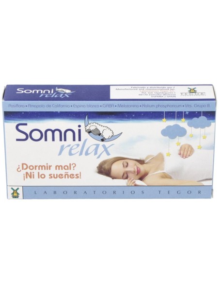 Somnirelax 40 Capsulas de Tegor