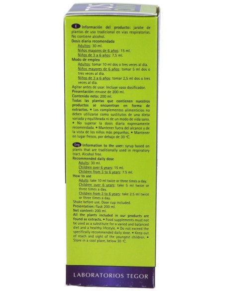 Tosaliv Jarabe 200 Ml.  de Tegor