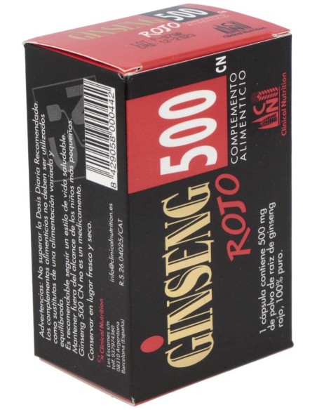 Ginseng Rojo 500Mg. 50Cap. de Cn Clinical Nutrition