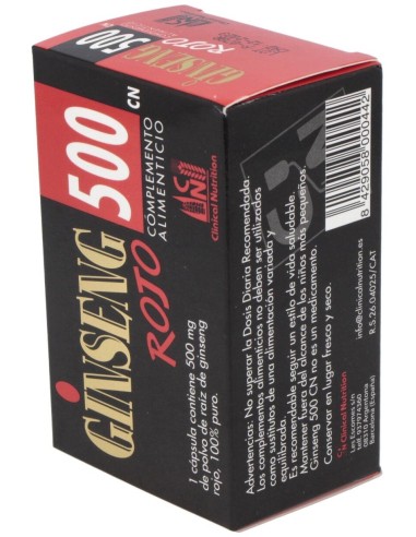 Ginseng Rojo 500Mg. 50Cap. de Cn Clinical Nutrition