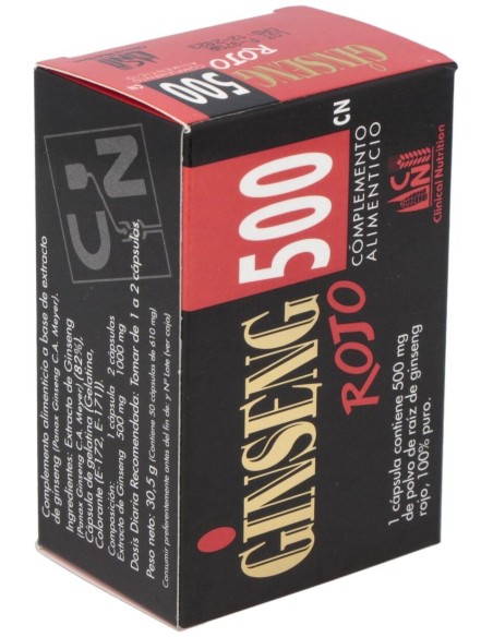Ginseng Rojo 500Mg. 50Cap. de Cn Clinical Nutrition
