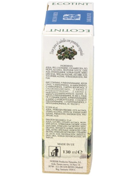 Rubio Oscuro Tinte Para Cabello de Ecotint