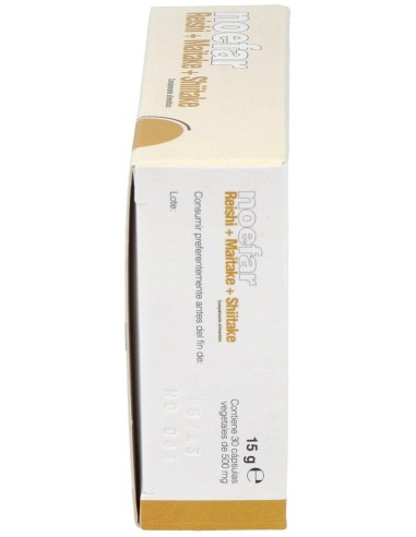 Reishi + Maitake + Shiitake 30Cap. de Noefar