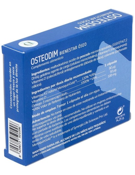 Osteodim Bienestar Oseo 30Cap. de Dimefar