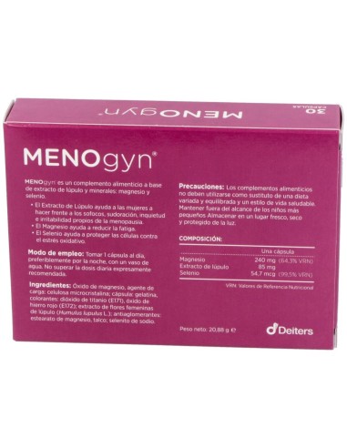Femmelife Menogyn 30Cap. de Deiters