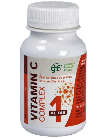 Vitamina C complex natural 1 g 90 comprimidos GHF