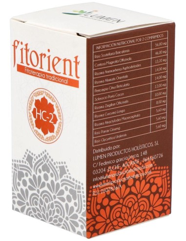 H.C.-2 Humedad-Calor En Digestivo 60Comp Fitorient de Lumen