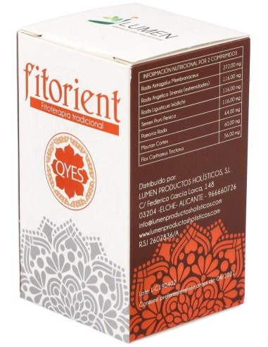 Q.Y.-E.S. Tonifica Qi Y Yang 60Comp. Fitorient de Lumen