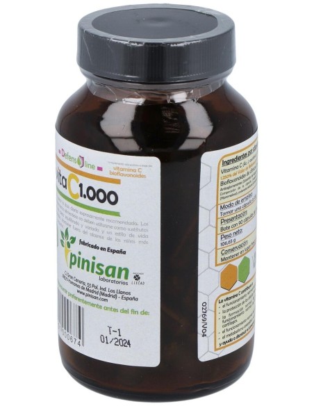 Vitamina C 1000Mg Bioflavonoides 90Cap. de Pinisan
