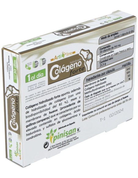 Colageno Forte 30Cap. Artiline de Pinisan