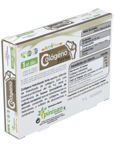 Colageno Forte 30Cap. Artiline de Pinisan