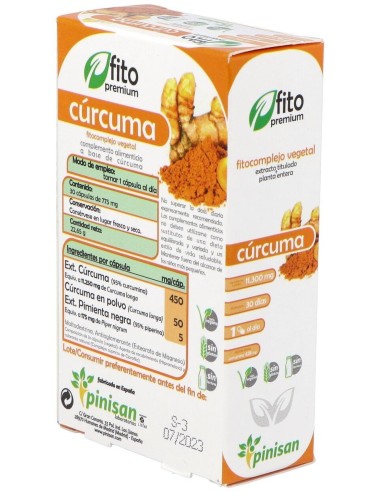 Fito Premium Curcuma 30Cap. de Pinisan