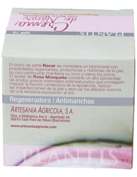 Crema De Nacar Plantis 50  Ml de Artesania