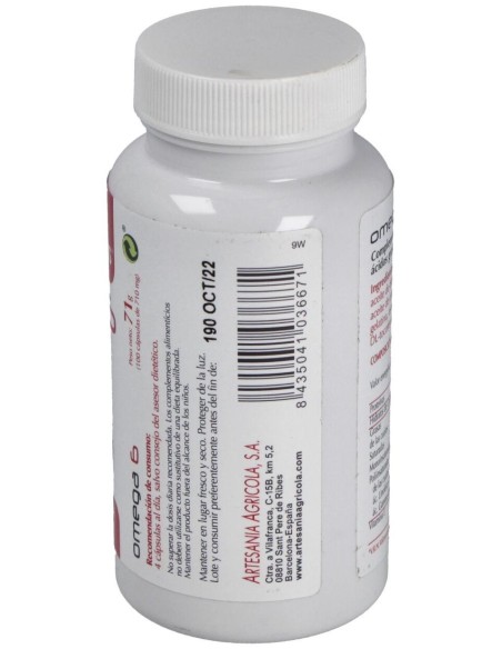 Omega 6 Onagra+Borraja 100 Perlas de Artesania