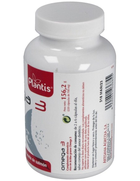 Omega-3  Plantis 220 Cap. de Artesania