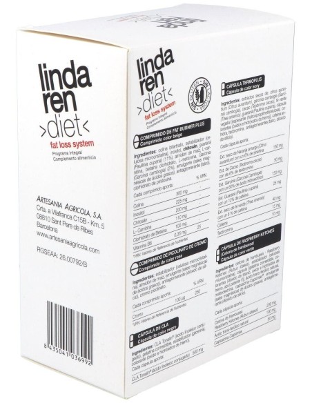 Fat Loss Lindaren Diet 30Packs de Artesania