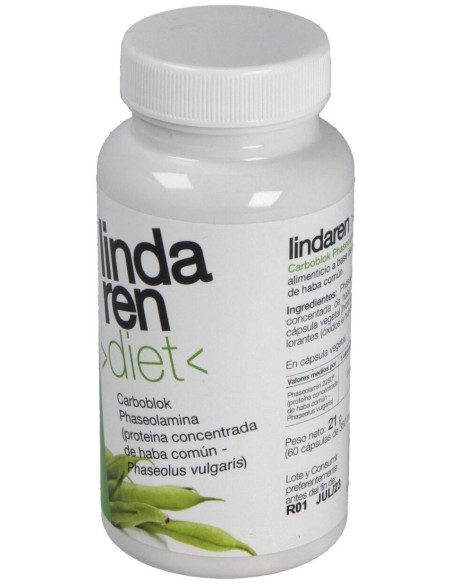 Lindaren Diet Carbo Block (Phaseolamin) 60Cap. de Artesania