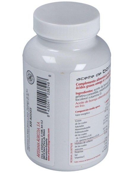 Aceite De Borraja 120Cap. de Artesania