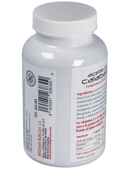 Aceite De Calabaza 180Cap. de Artesania