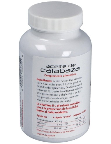 Aceite De Calabaza 180Cap. de Artesania