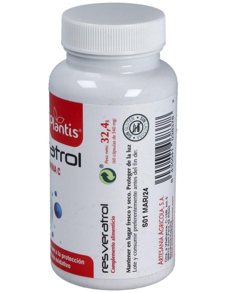 Resveratrol Plantis 60Cap. de Artesania