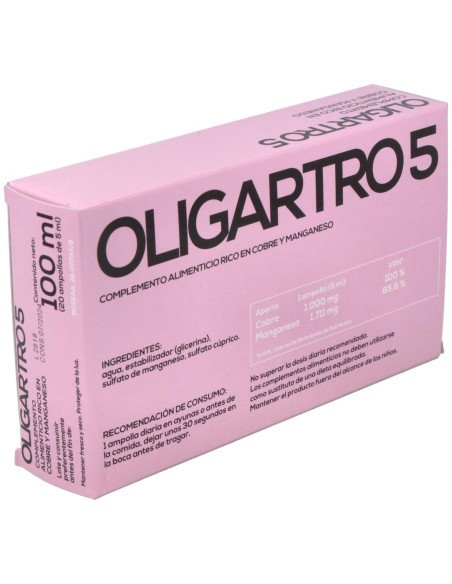 Oligartro 5 (Manganeso-Cobre) 20 Amp. de Artesania