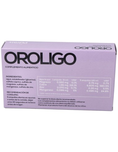 Oroligo (Cu-Mg-Mn-Zn) 20 Amp. de Artesania