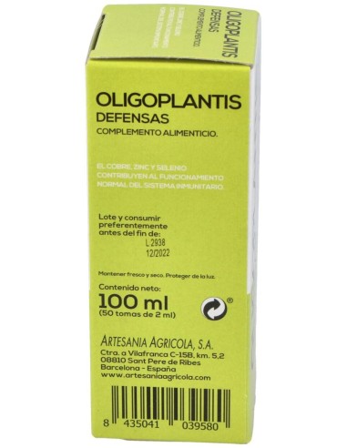 Oligoplantis Defensas 100 Ml de Artesania