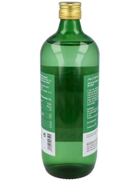 Aloin Eco Zumo De Aloe Vera Sin Azucar 1Litro de Artesania
