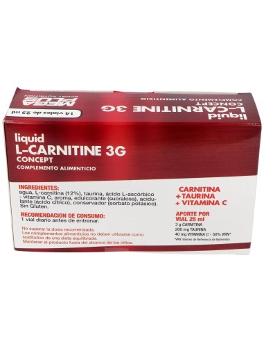 L-Carnitine Concep 3G 14Viales de Mega Plus