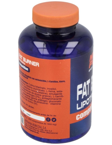 Fat Burner Lipotropico 200Comp. De 1,8Gr de Mega Plus