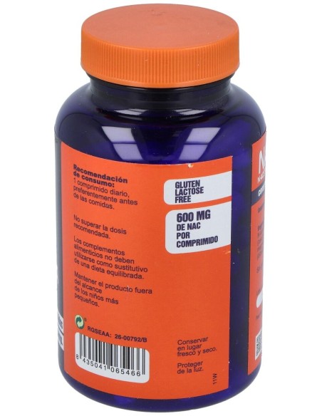 Nac N-Acetilcisteina 120Comp. de Mega Plus