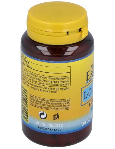 L-Carnitina 450Mg. 100Cap. de Nature Essential