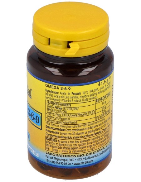 Omega 3-6-9 1000Mg. 30Perlas de Nature Essential