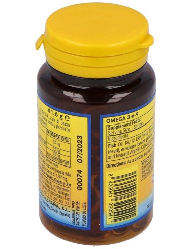 Omega 3-6-9 1000Mg. 30Perlas de Nature Essential