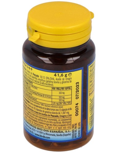 Omega 3-6-9 1000Mg. 30Perlas de Nature Essential