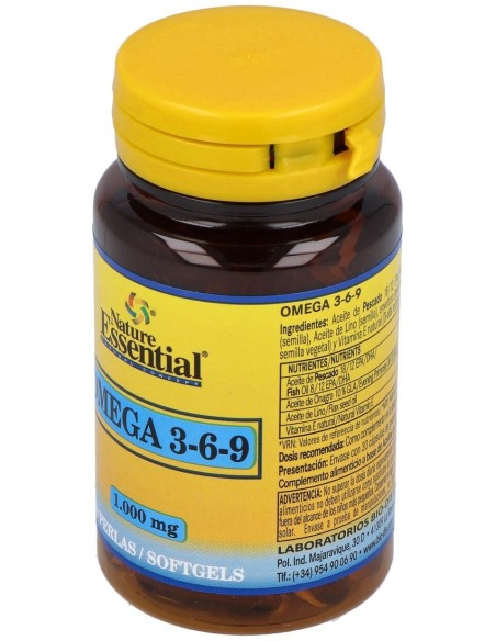 Omega 3-6-9 1000Mg. 30Perlas de Nature Essential