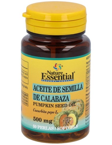 Aceite De Semillas De Calabaza 500Mg. 50Perlas de Nature Essential