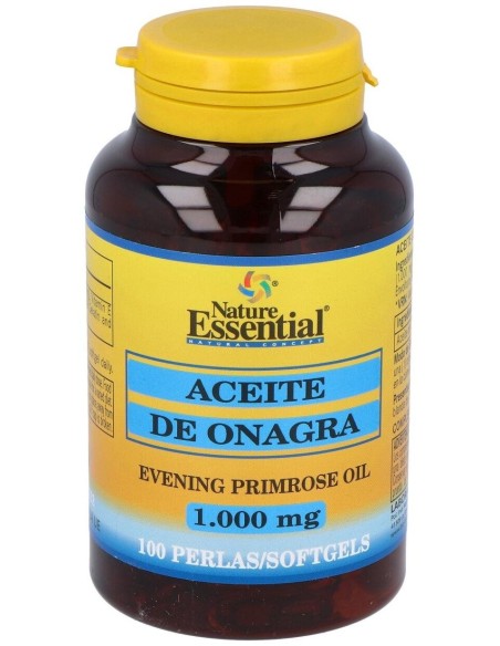 Aceite De Onagra 1000Mg. (10% Gla) 100Perlas de Nature Essential